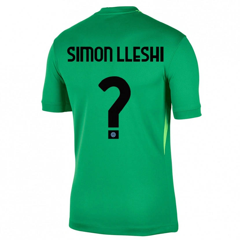 Danxen Homem Simon Lleshi #0 Verde Claro Preto Camisola Guarda-Redes 2025/26 Camisa