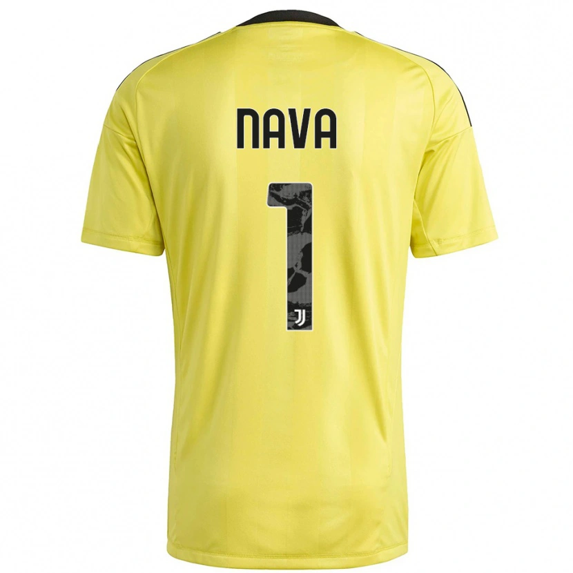 Danxen Homem Sebastiano Nava #1 Branco Amarelo Camisola Guarda-Redes 2025/26 Camisa