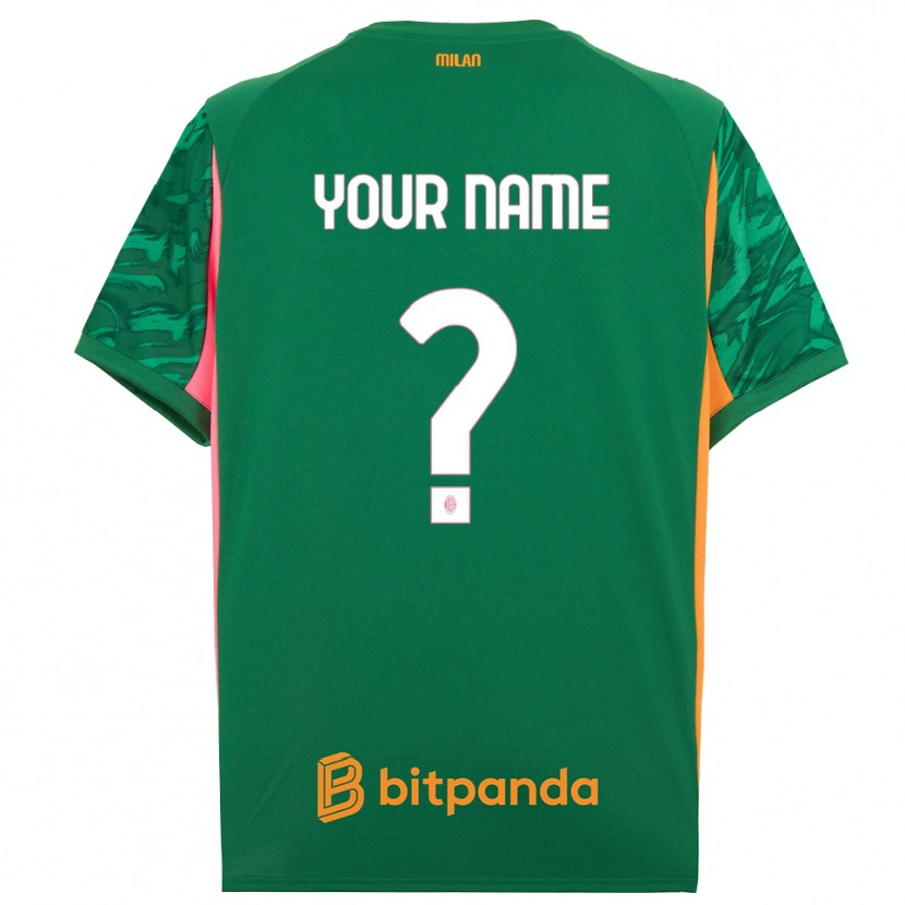 Danxen Homem AC Milan Rosa Laranja Verde Camisola Guarda-Redes 2025/26 Camisa