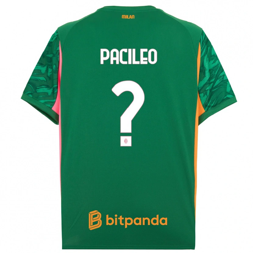 Danxen Homem Alessandro Pacileo #0 Rosa Laranja Verde Camisola Guarda-Redes 2025/26 Camisa