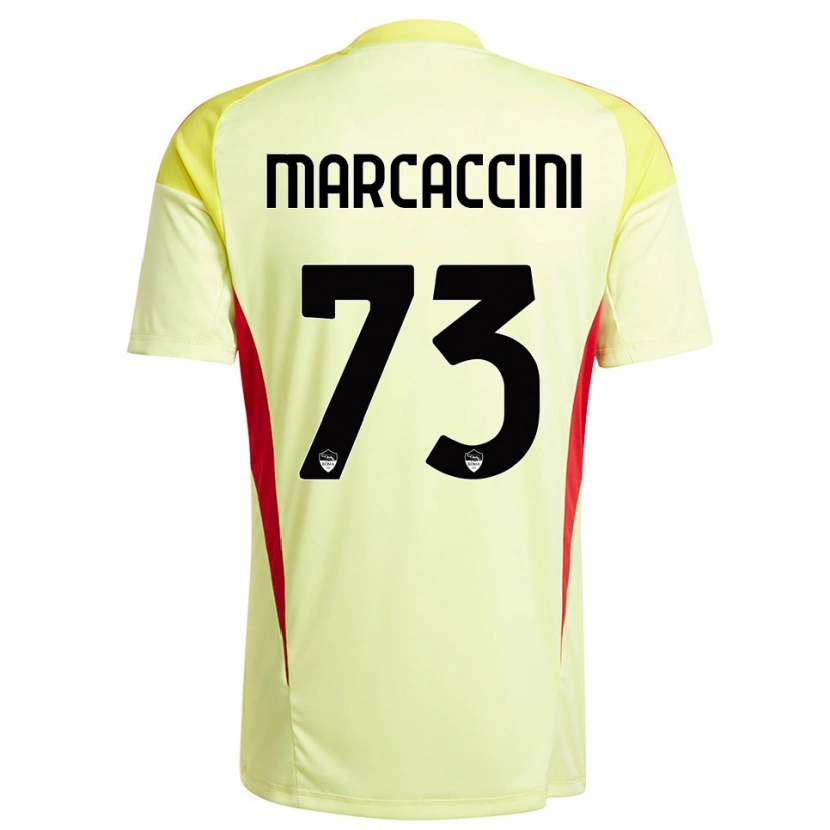 Danxen Homem Alessio Marcaccini #73 Laranja Amarelo Claro Camisola Guarda-Redes 2025/26 Camisa