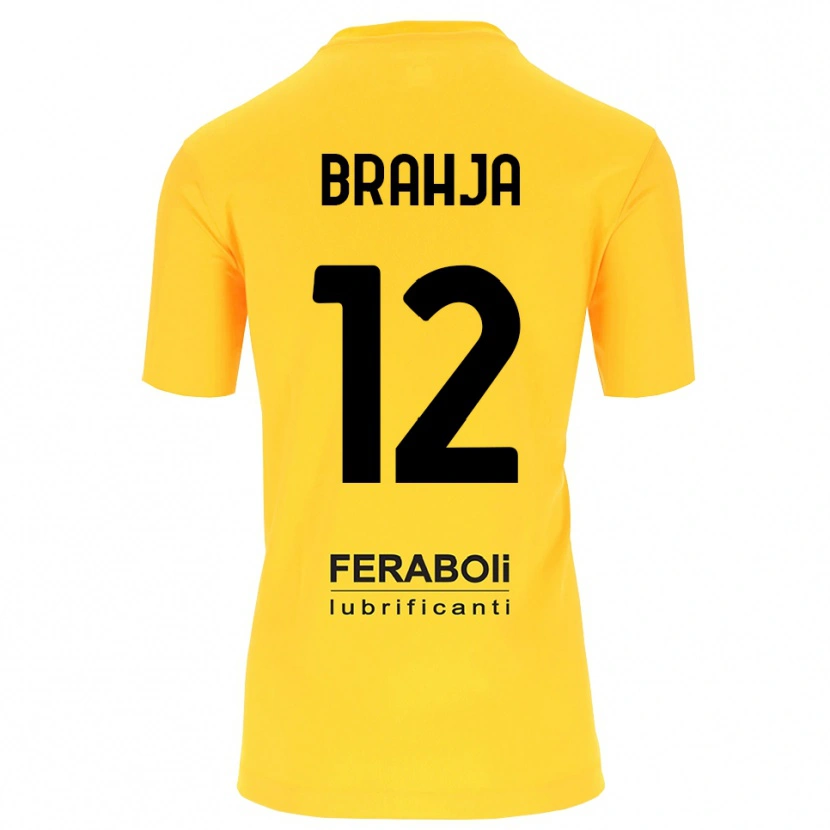 Danxen Homem Thomas Brahja #12 Preto Amarelo Camisola Guarda-Redes 2025/26 Camisa