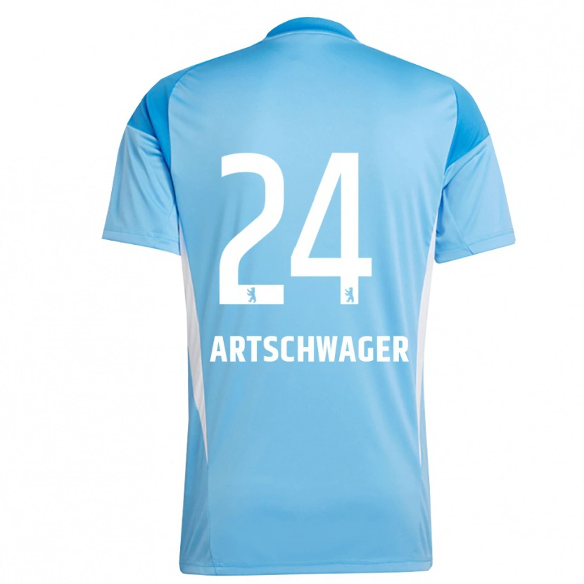 Danxen Homem Finn Artschwager #24 Preto Azul Camisola Guarda-Redes 2025/26 Camisa