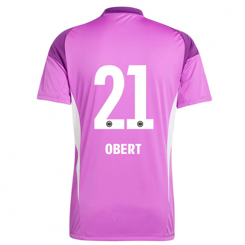 Danxen Homem Yuriy Obert #21 Branco Lilás Camisola Guarda-Redes 2025/26 Camisa
