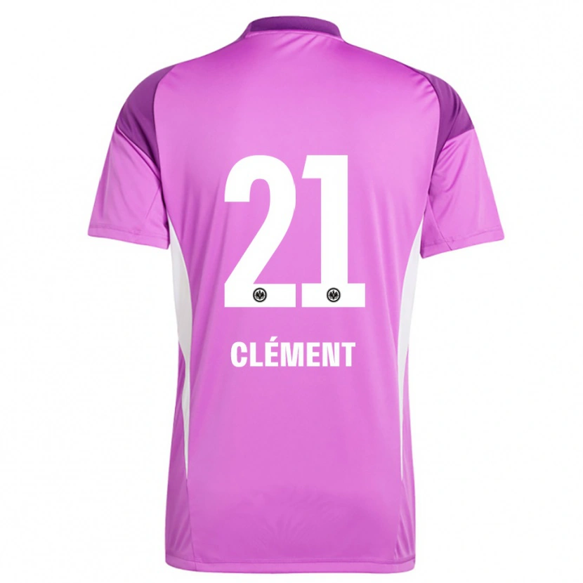 Danxen Homem Noah Clément #21 Branco Lilás Camisola Guarda-Redes 2025/26 Camisa