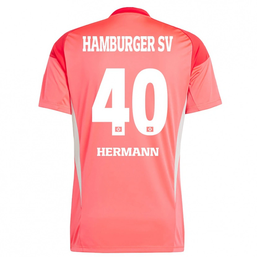 Danxen Homem Hannes Hermann #40 Laranja Vermelho Camisola Guarda-Redes 2025/26 Camisa