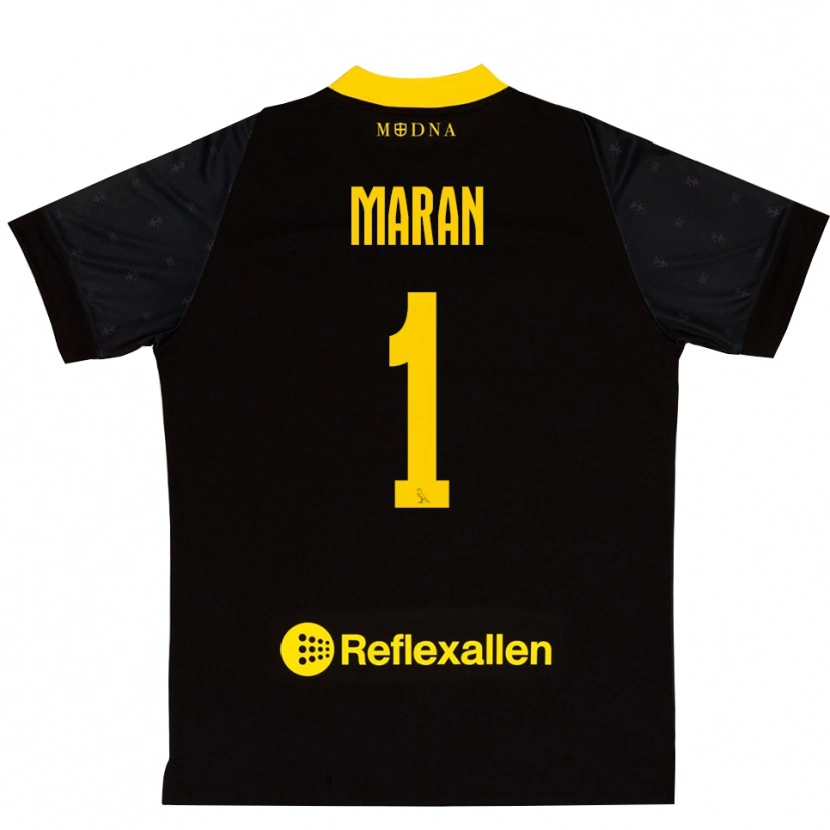 Danxen Homem Andrea Maran #1 Preto Amarelo Camisola Guarda-Redes 2025/26 Camisa
