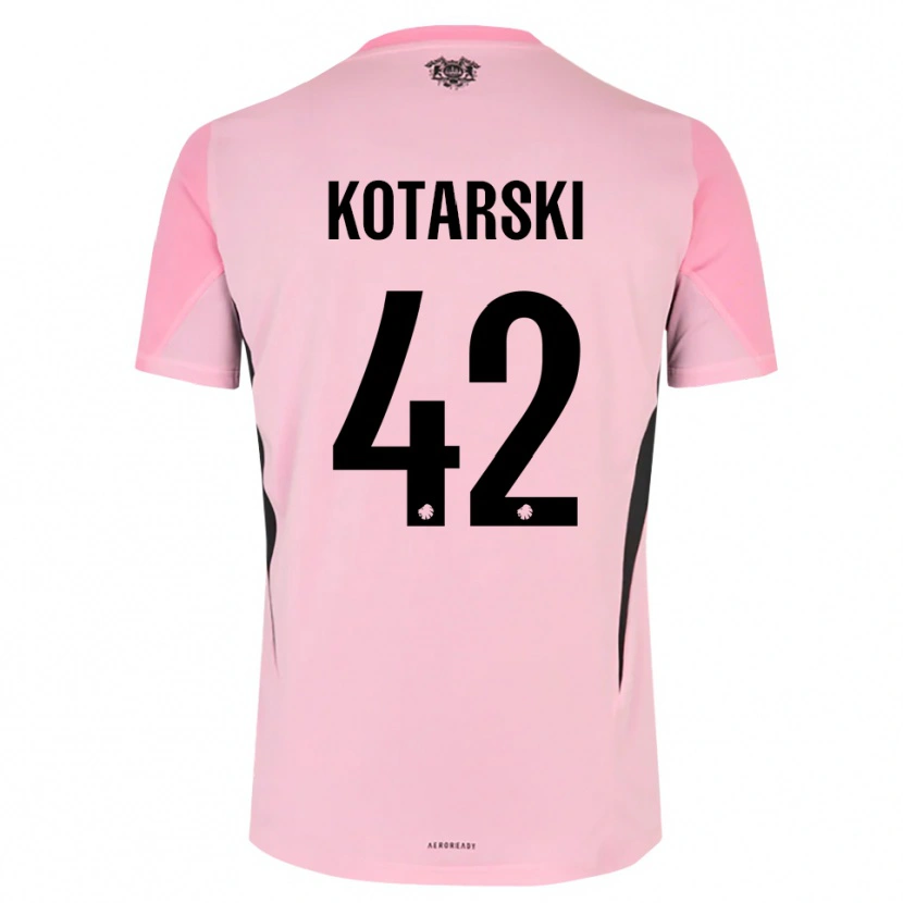 Danxen Homem Dominik Kotarski #42 Preto Rosa Camisola Guarda-Redes 2025/26 Camisa