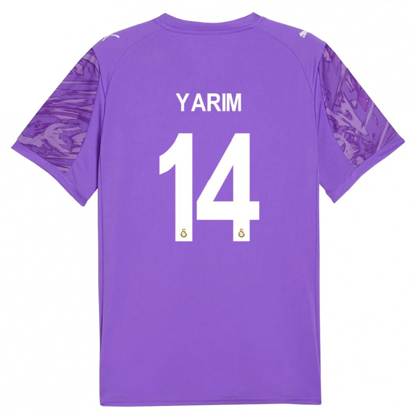 Danxen Homem Esra Yarım #14 Branco Roxo Camisola Guarda-Redes 2025/26 Camisa