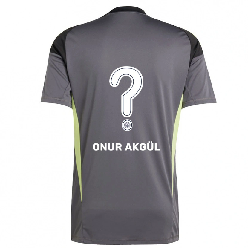 Danxen Homem Rüzgar Onur Akgül #0 Preto Cinza Escuro Camisola Guarda-Redes 2025/26 Camisa