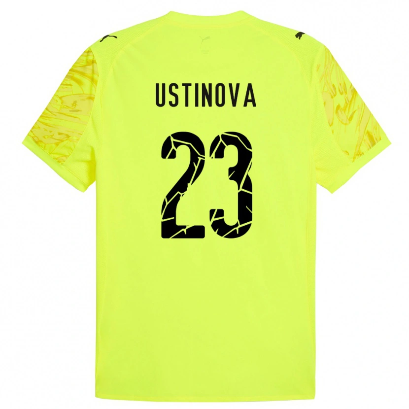 Danxen Homem Liudmyla Ustinova #23 Verde Amarelo Camisola Guarda-Redes 2025/26 Camisa