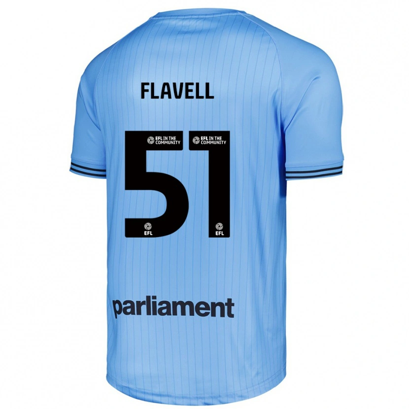 Danxen Mulher Kieren Flavell #51 Azul Celeste Claro Camisola Guarda-Redes 2025/26 Camisa