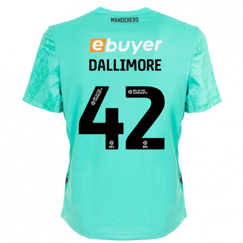 Danxen Mulher Jack Dallimore #42 Preto Aqua Camisola Guarda-Redes 2025/26 Camisa