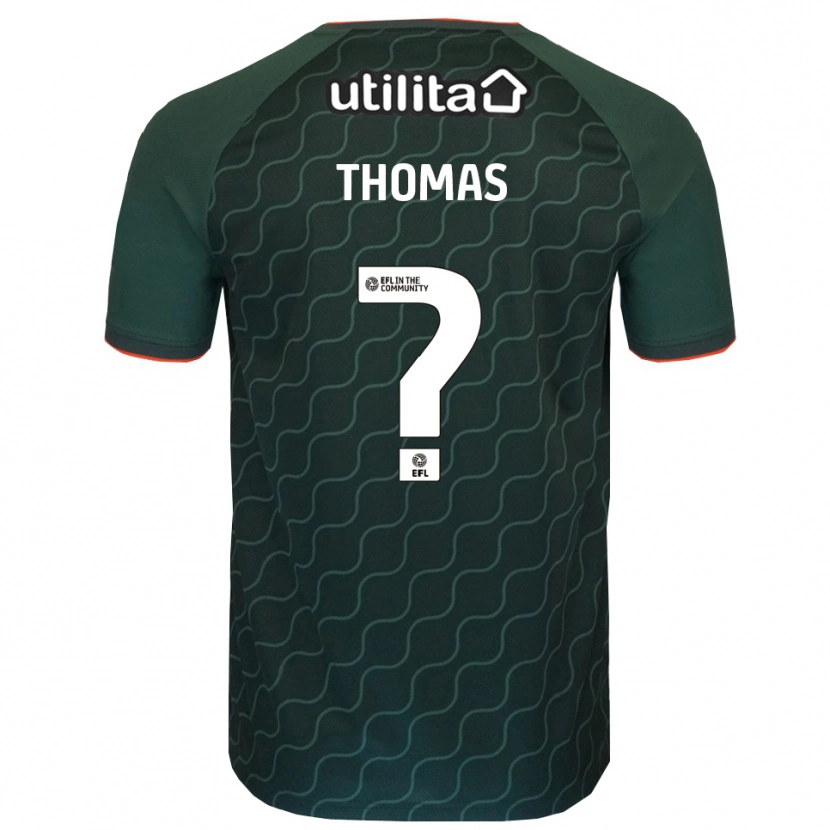 Danxen Mulher Lucas Thomas #0 Verde Escuro Camisola Guarda-Redes 2025/26 Camisa