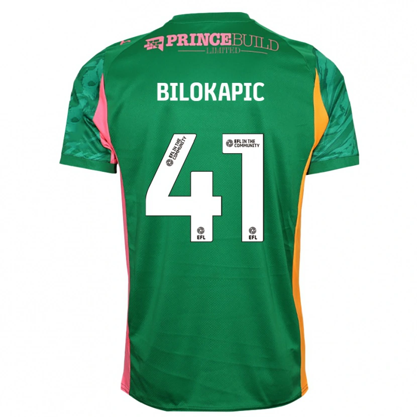 Danxen Mulher Nicholas Bilokapic #41 Verde Rosa Camisola Guarda-Redes 2025/26 Camisa