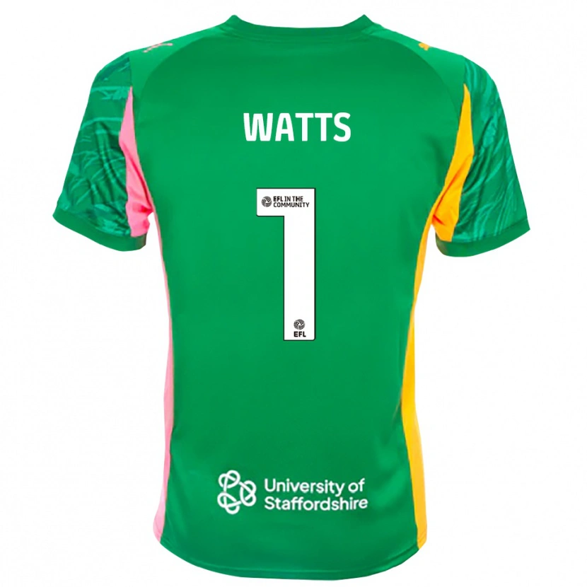 Danxen Mulher Connie Watts #1 Laranja Verde Rosa Camisola Guarda-Redes 2025/26 Camisa