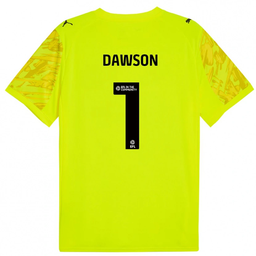 Danxen Mulher Cameron Dawson #1 Verde Fluorescente Preto Camisola Guarda-Redes 2025/26 Camisa