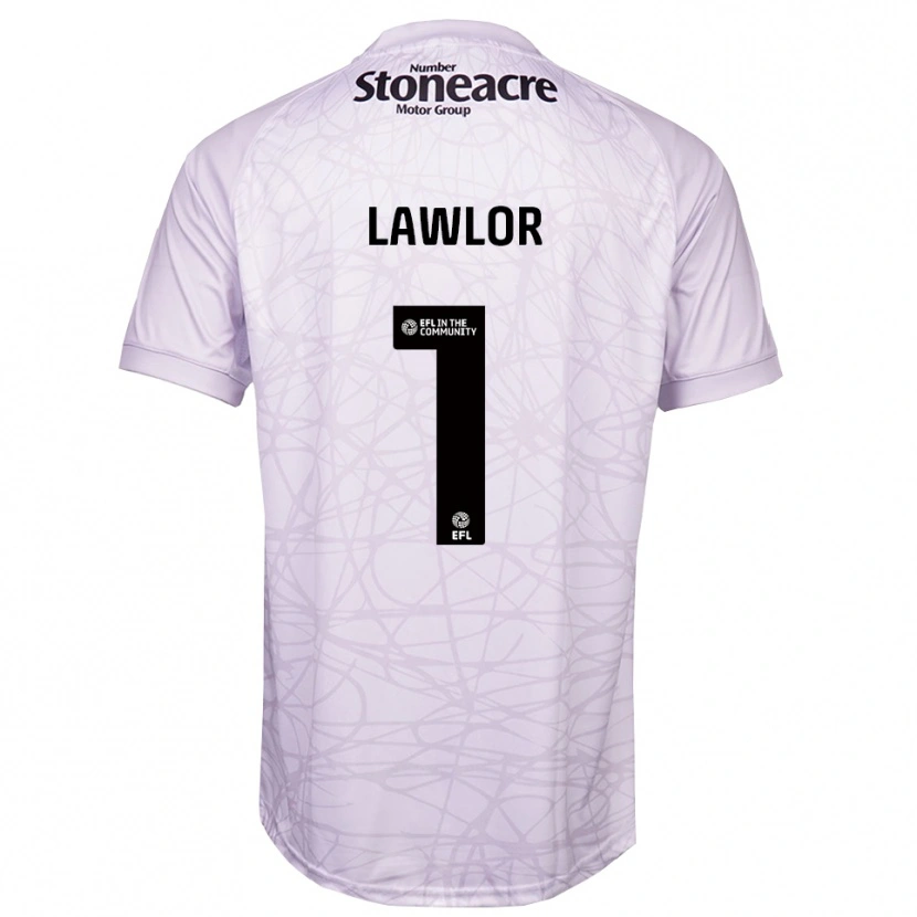 Danxen Mulher Ian Lawlor #1 Cinza Claro Preto Camisola Guarda-Redes 2025/26 Camisa