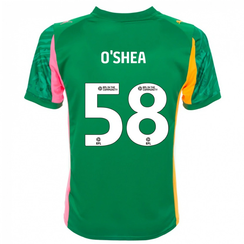 Danxen Mulher Cian O'Shea #58 Branco Verde Rosa Camisola Guarda-Redes 2025/26 Camisa