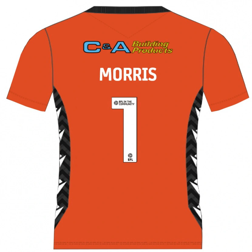 Danxen Mulher Glenn Morris #1 Preto Laranja Camisola Guarda-Redes 2025/26 Camisa