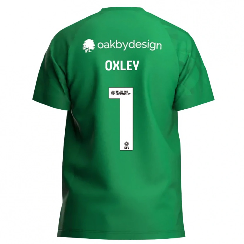 Danxen Mulher Mark Oxley #1 Verde Branco Camisola Guarda-Redes 2025/26 Camisa