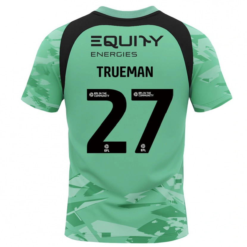 Danxen Mulher Connal Trueman #27 Preto Verde Claro Camisola Guarda-Redes 2025/26 Camisa
