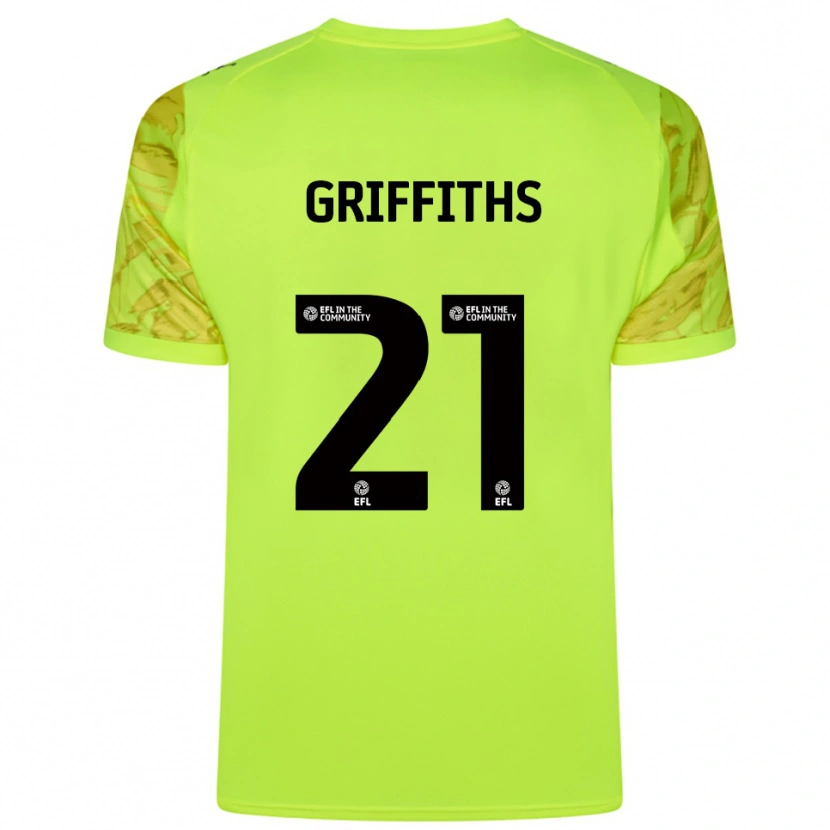 Danxen Mulher Harry Griffiths #21 Verde Fluorescente Camisola Guarda-Redes 2025/26 Camisa