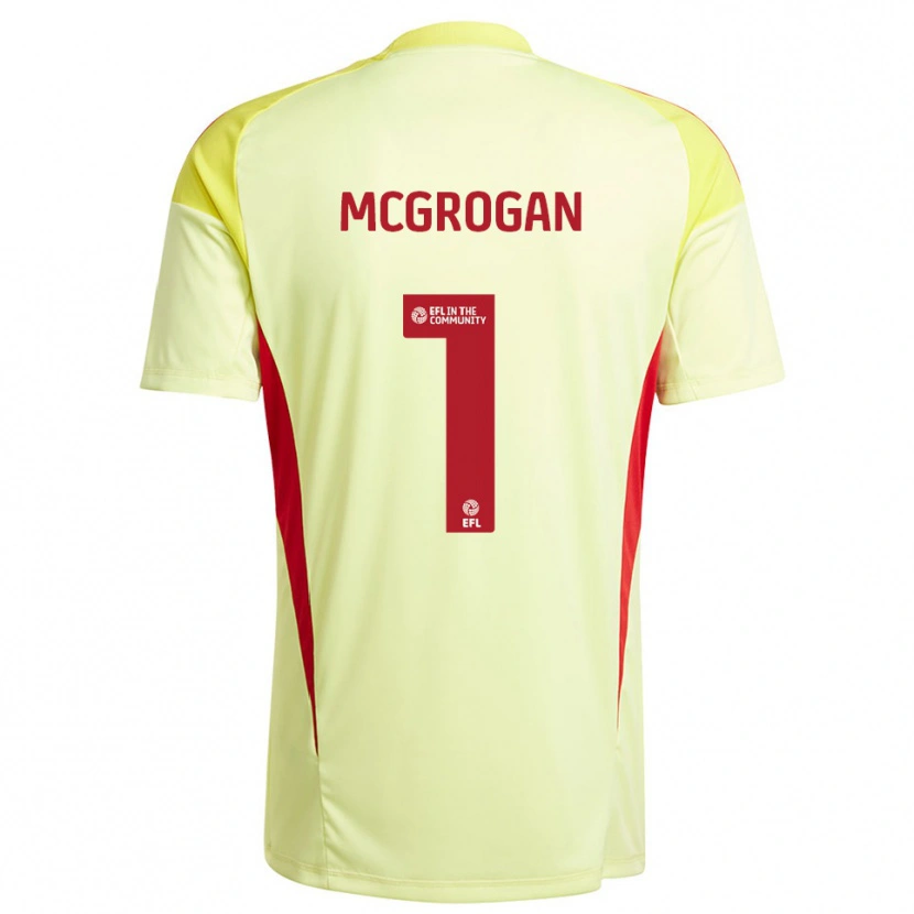 Danxen Mulher Emily Mcgrogan #1 Amarelo Pálido Camisola Guarda-Redes 2025/26 Camisa