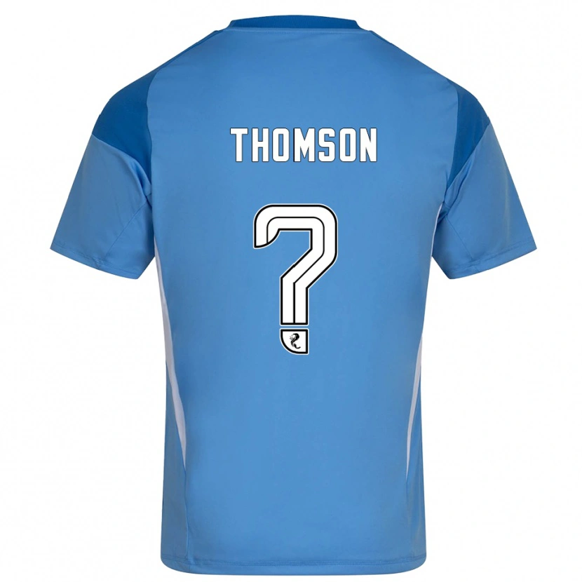 Danxen Mulher Ethan Thomson #0 Branco Azul Camisola Guarda-Redes 2025/26 Camisa