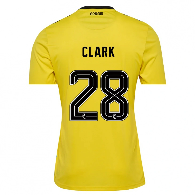 Danxen Mulher Zander Clark #28 Preto Vermelho Amarelo Camisola Guarda-Redes 2025/26 Camisa