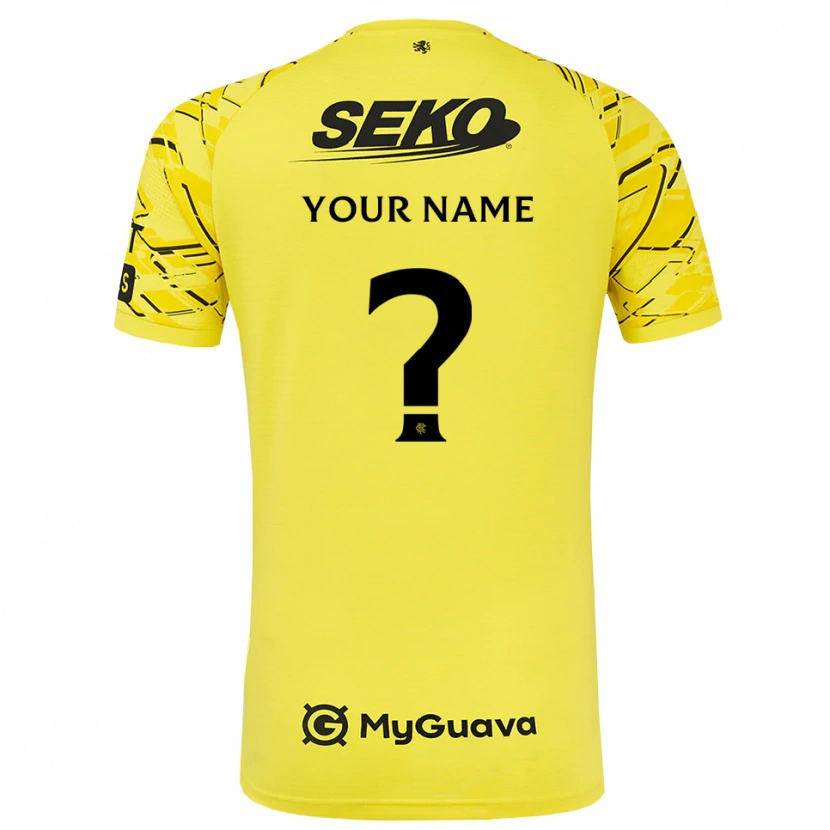 Danxen Mulher Rangers FC Preto Amarelo Camisola Guarda-Redes 2025/26 Camisa