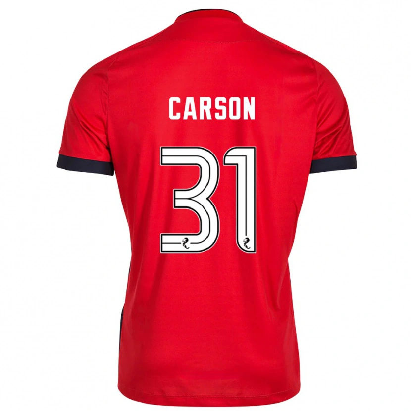 Danxen Mulher Trevor Carson #31 Branco Vermelho Camisola Guarda-Redes 2025/26 Camisa