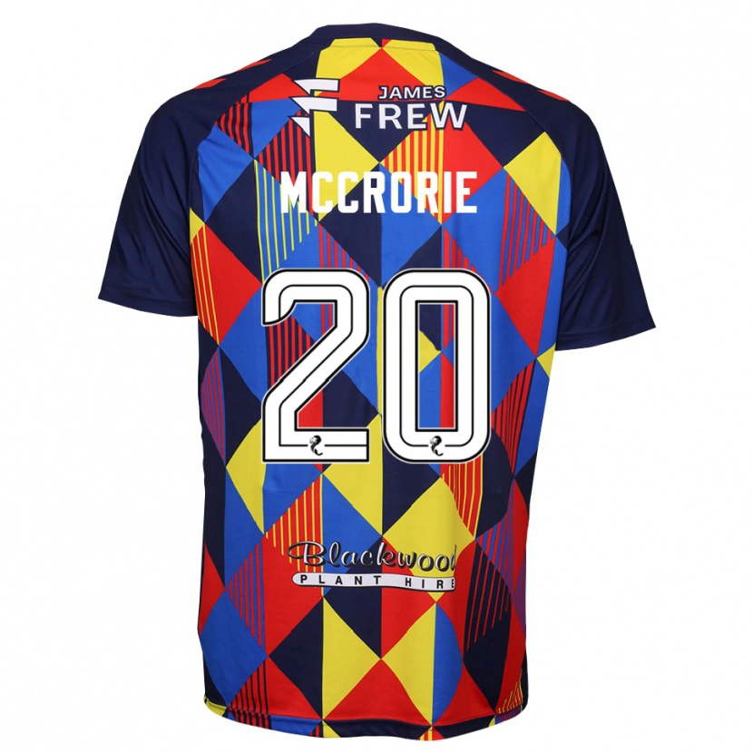 Danxen Mulher Robby McCrorie #20 Vermelho Azul Royal Camisola Guarda-Redes 2025/26 Camisa