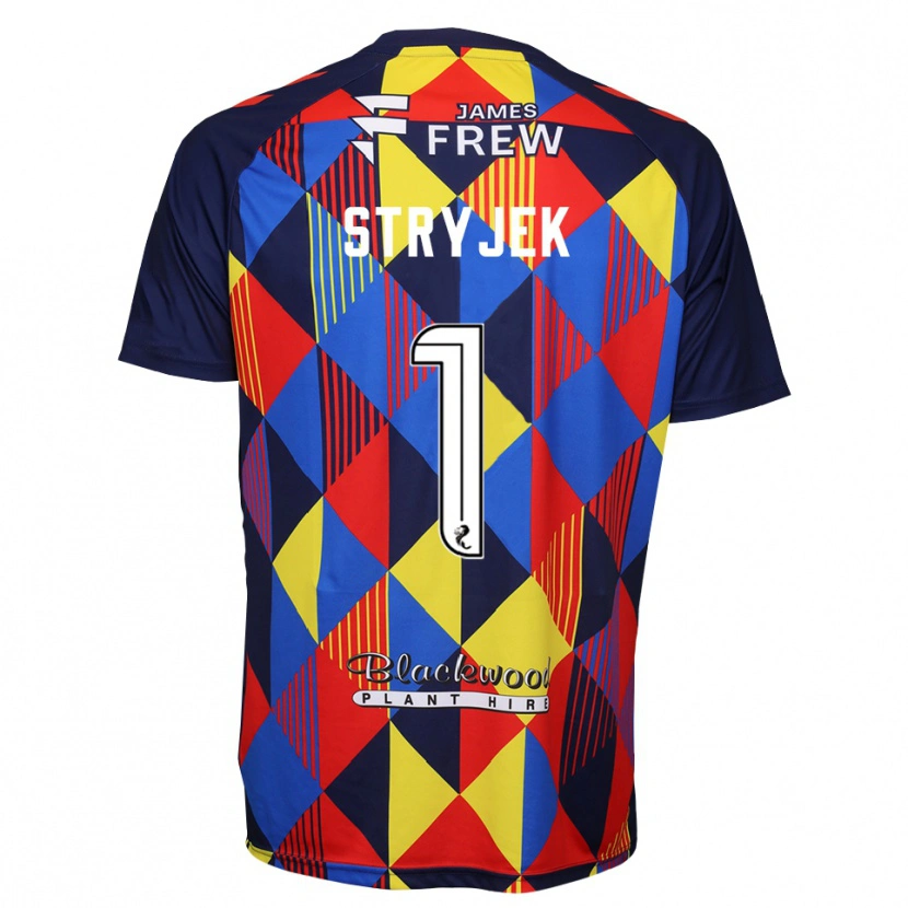 Danxen Mulher Maksymilian Stryjek #1 Vermelho Azul Royal Camisola Guarda-Redes 2025/26 Camisa