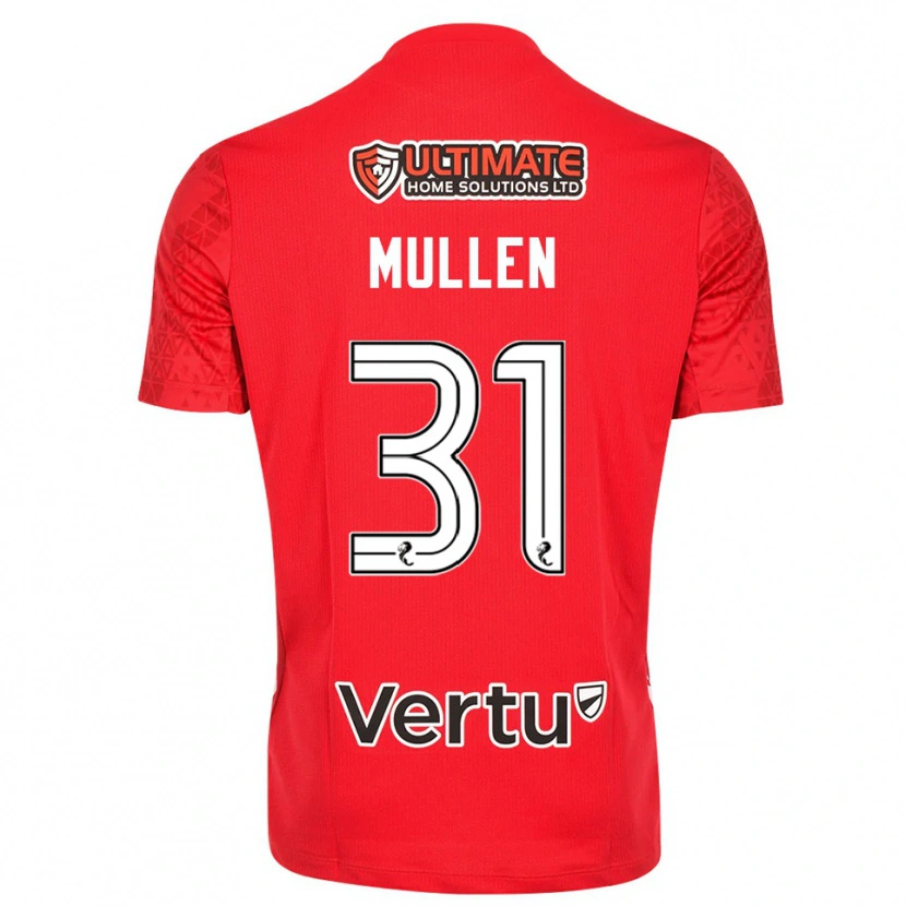 Danxen Mulher Ryan Mullen #31 Branco Vermelho Camisola Guarda-Redes 2025/26 Camisa