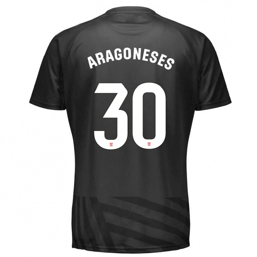 Danxen Mulher Sergio Aragoneses #30 Cinza Preto Camisola Guarda-Redes 2025/26 Camisa