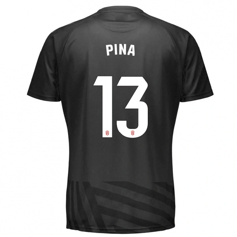 Danxen Mulher Antonio Pina #13 Cinza Preto Camisola Guarda-Redes 2025/26 Camisa