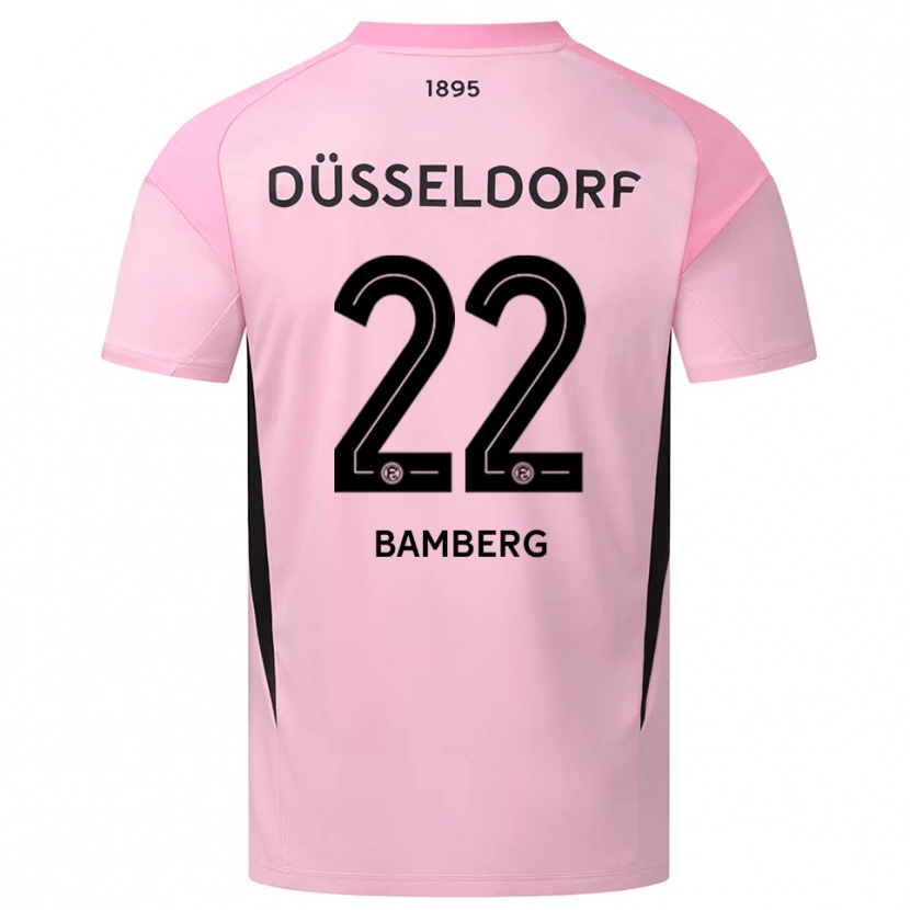 Danxen Mulher Julian Bamberg #22 Rosa Preto Camisola Guarda-Redes 2025/26 Camisa