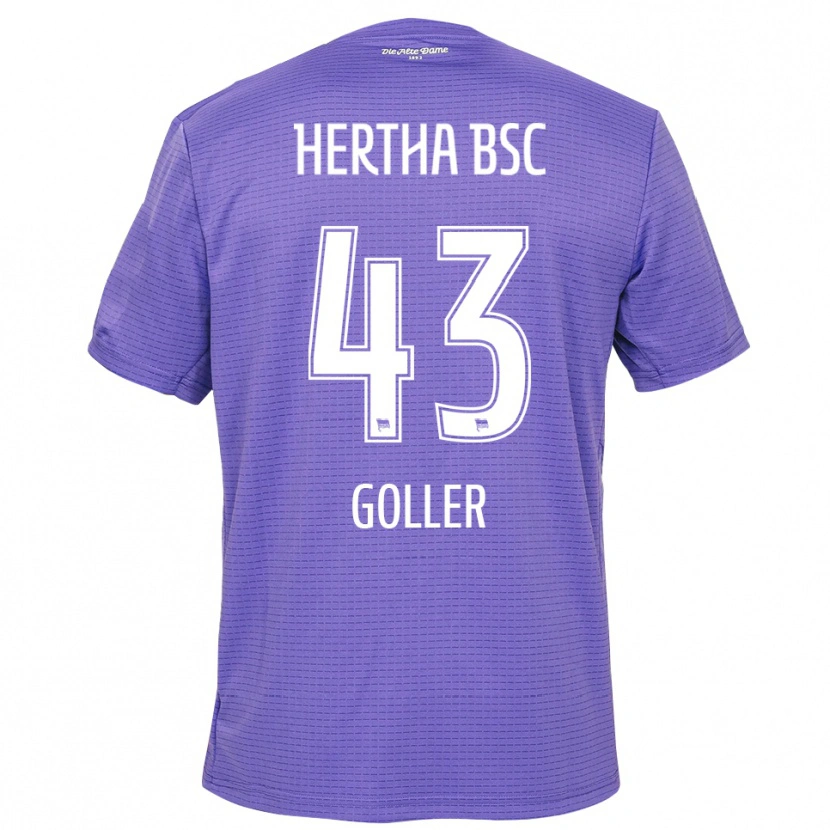 Danxen Mulher Tim Goller #43 Roxo Branco Camisola Guarda-Redes 2025/26 Camisa