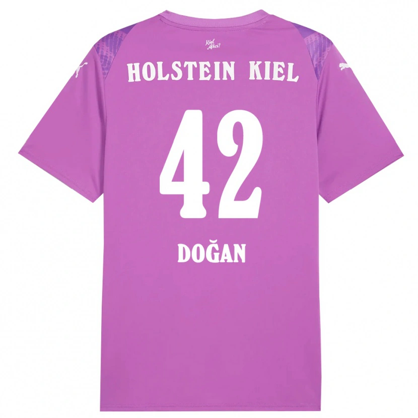 Danxen Mulher Tyler Doğan #42 Roxo Branco Camisola Guarda-Redes 2025/26 Camisa