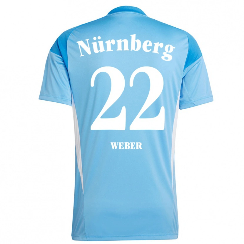 Danxen Mulher Ruben Weber #22 Azul Celeste Branco Camisola Guarda-Redes 2025/26 Camisa