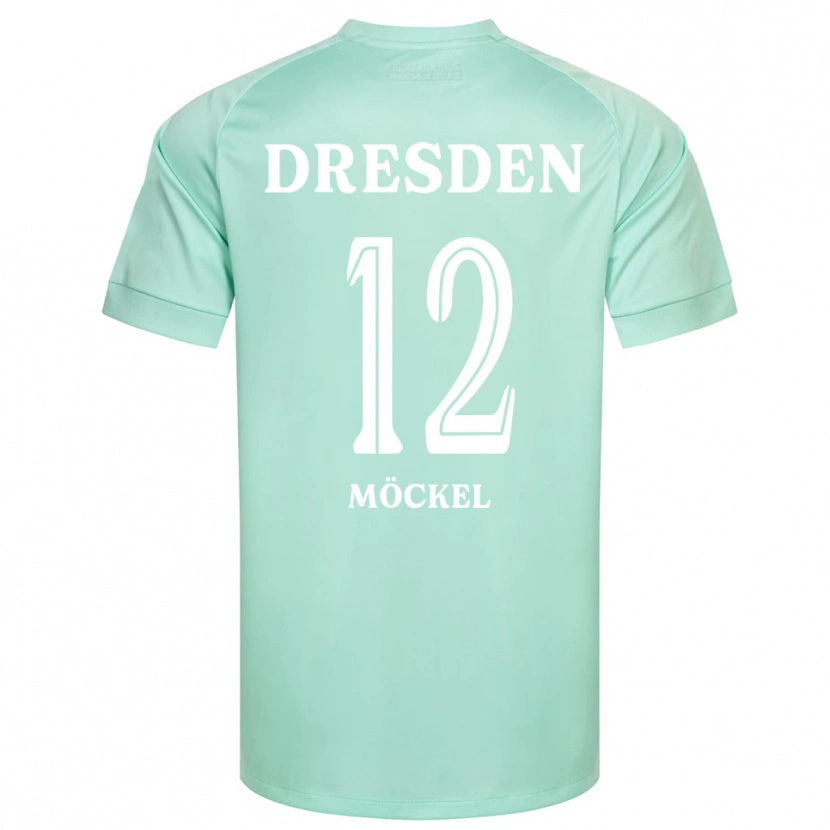 Danxen Mulher Richard Möckel #12 Verde Claro Branco Camisola Guarda-Redes 2025/26 Camisa