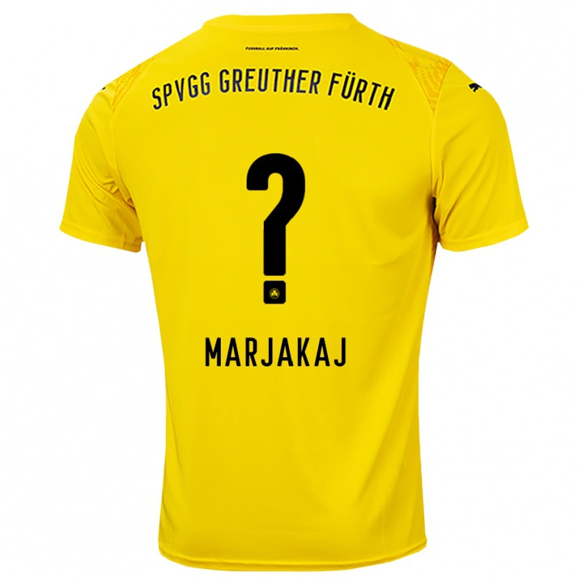 Danxen Mulher Sabina Marjakaj #0 Amarelo Preto Camisola Guarda-Redes 2025/26 Camisa