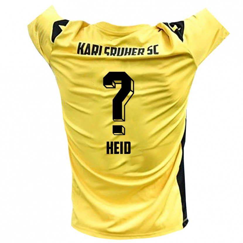 Danxen Mulher Gabriela Heid #0 Amarelo Preto Camisola Guarda-Redes 2025/26 Camisa