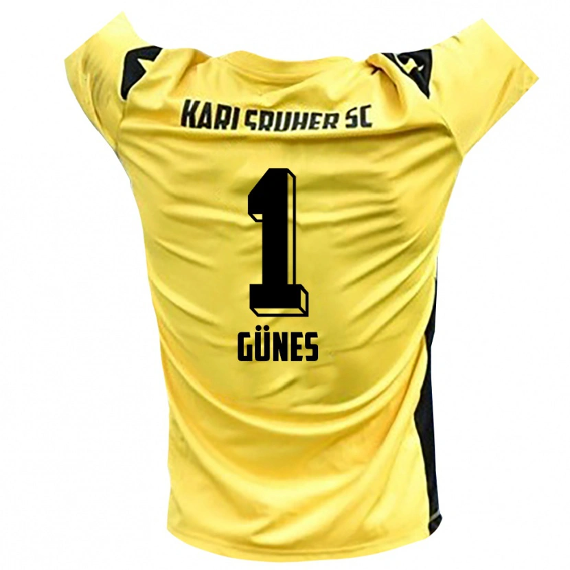 Danxen Mulher Kamil Günes #1 Amarelo Preto Camisola Guarda-Redes 2025/26 Camisa