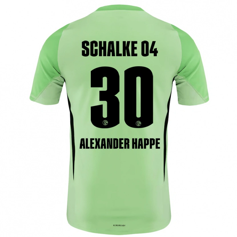 Danxen Mulher Luca Alexander Happe #30 Verde Claro Preto Camisola Guarda-Redes 2025/26 Camisa