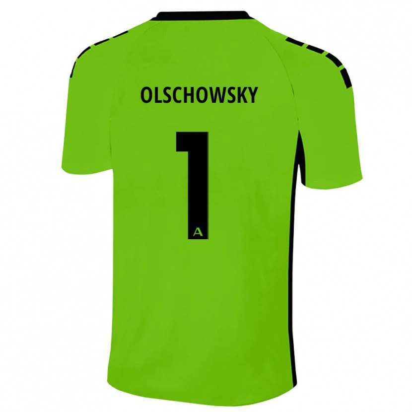 Danxen Mulher Jan Olschowsky #1 Verde Grama Preto Camisola Guarda-Redes 2025/26 Camisa