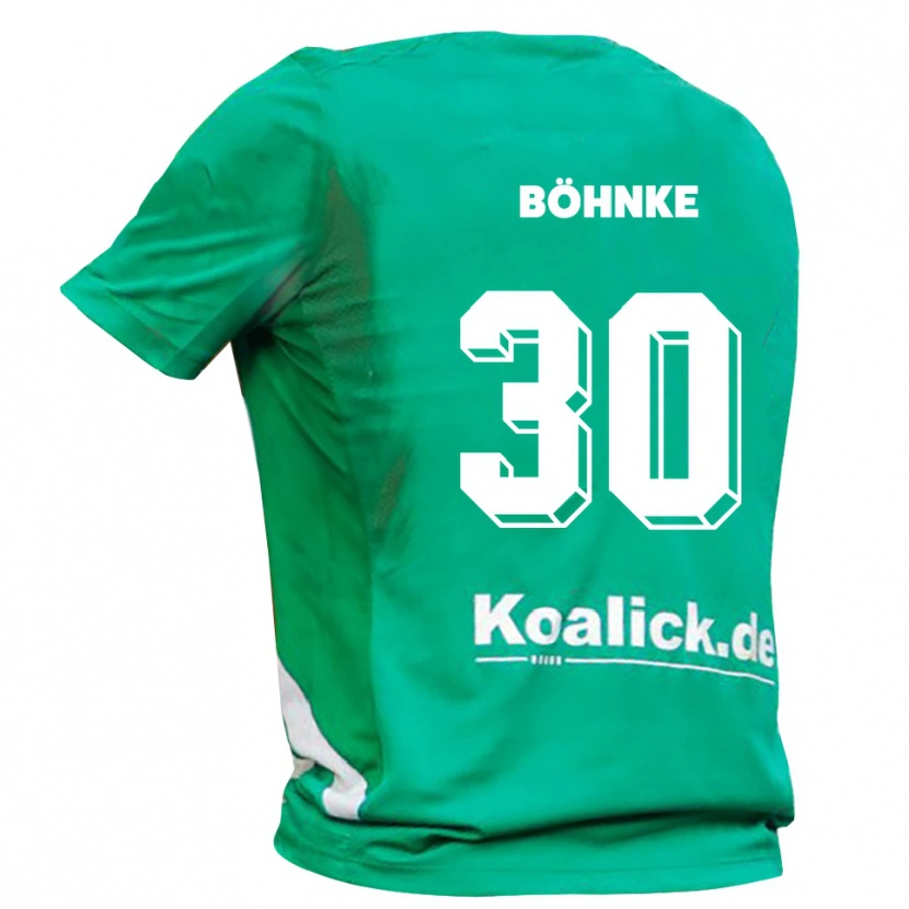 Danxen Mulher Max Böhnke #30 Verde Branco Camisola Guarda-Redes 2025/26 Camisa