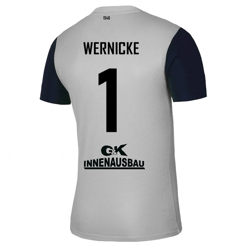 Danxen Mulher Samuli Wernicke #1 Cinza Preto Camisola Guarda-Redes 2025/26 Camisa