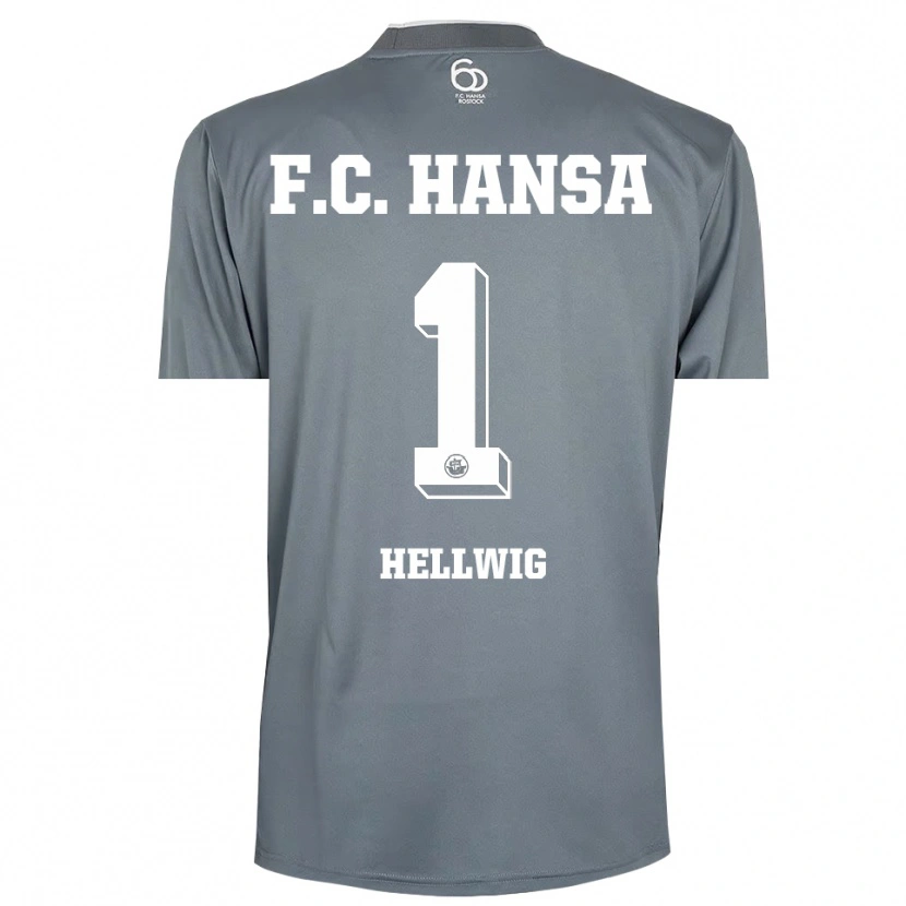 Danxen Mulher Merle Hellwig #1 Cinza Claro Branco Camisola Guarda-Redes 2025/26 Camisa